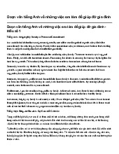 Đoạn văn tiếng Anh về những việc em làm để giúp đỡ gia đình | Tiếng anh 9