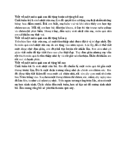 Viết về một món quà em đã tặng hoặc sẽ tặng bố mẹ | Tập làm văn lớp 2 | Cánh diều