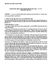 Chủ đề thi trực tuyến môn Triết học Mác - Lênin | Trường đại học Mở Hà Nội