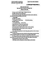 Biên bản Hội nghị Kiện toàn BCH Chi Đoàn TDP Quyết Tiến (2024-2025)