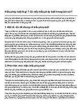 Kiểu pháp luật là gì ? Có mấy kiểu pháp luật trong lịch sử?