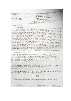 Đề thi tuyển sinh vào 10 môn Ngữ Văn Sở GD&ĐT Hòa Bình năm 2024 - 2025