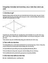 Công thức tính diện tích hình thoi, chu vi hình thoi chính xác nhất | Toán 8