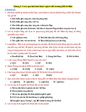 Trắc nghiệm Chương 1 Môn Tư tưởng Hồ Chí Minh | Đại học Khoa học và Công nghệ Hà Nội