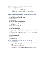 Hướng dẫn trình bày báo cáo thực tập | Đại học ngoại ngữ - Tin học thành phố HCM