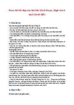 Soạn bài Vẻ đẹp của bài thơ Cảnh khuya | Ngữ văn 8 sách Cánh Diều
