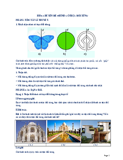 Tài liệu dạy thêm – học thêm chuyên đề hình có trục đối xứng