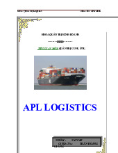 Nghiên Cứu APL Logistics | Tiểu Luận Quản Trị Cung Ứng