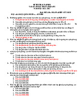 Đề thi trắc nghiệm Môn Giáo dục quốc phòng an ninh | Đại học Thủ đô Hà Nội