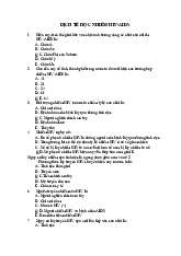 Trắc nghiệm Dịch tễ học - nhiễm HIV/AIDS có đáp án