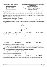 Đề giữa kì 2 Toán 11 năm 2024 – 2025 trường THPT Trần Cao Vân – Khánh Hòa có đáp án