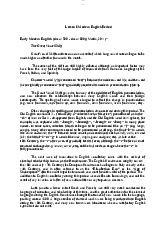 Lesson 6 Modern English Period - English Department | Trường Đại học Hà Nội