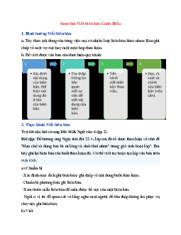 Soạn bài Viết biên bản | Ngữ Văn 6 Cánh Diều tập 2