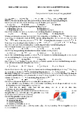 Đề thi thử tốt nghiệp THPT 2025 môn Vật lí bám sát đề minh họa - Đề 5