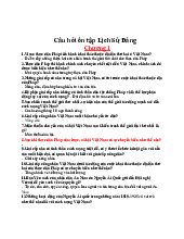 Ôn tập LSĐ .Trường Đại học Nguyễn Tất Thành