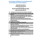 Bộ Câu Hỏi Thi Vấn Đáp Học Phần Công Pháp Quốc Tế - VB1CQ