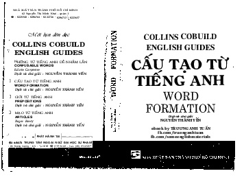 Collins Cobuild English Guides - CẤU TẠO TỪ TIẾNG ANH