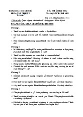 Đề cương ôn tập QTĐM - Môn quản trị học - Đại Học Kinh Tế - Đại học Đà Nẵng