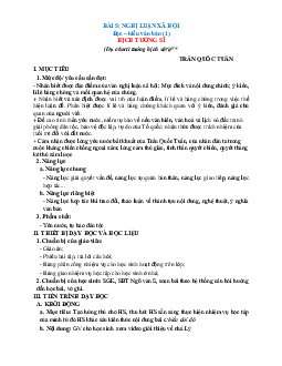 Giáo án Ngữ văn 8 Cánh diều bài 5 Nghị luận xã hội