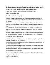 Bộ đề thi giữa học kì 1 môn Hoạt động trải nghiệm hướng nghiệp 10 năm 2024 - 2025 sách Kết nối tri thức với cuộc sống