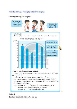 Toán lớp 4 trang 39 Bài 17: Biểu đồ cột Chân trời sáng tạo