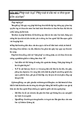 Tiểu luận Lý luận Nhà Nước và pháp luật | Trường Đại học Kinh tế – Luật