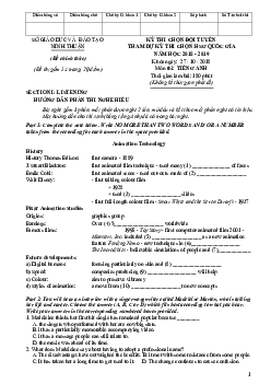 Đề thi chọn đội tuyển dự thi Học sinh giỏi quốc gia THPT năm 2018 môn Tiếng Anh tỉnh Ninh Thuận