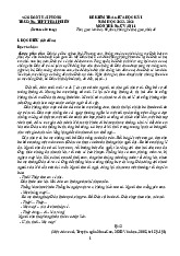 Đề kiểm tra giữa học kỳ I môn Ngữ Văn 11 - Một đám cưới (Đề 11)