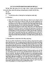 Bài tập lớn Môn Kinh tế học biến đổi khí hậu | Đại học Kinh Tế Quốc Dân