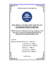 Những đổi mới trong cách tiếp cận đề tài chiến tranh của tiểu thuyết Nỗi buồn chiến tranh | Tiểu luận Văn học Việt Nam