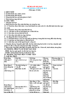 Bài tập cuối khóa mô đun 3 môn Hóa 10 THPT