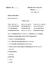 Đề thi giữa kỳ học kỳ 1 môn Tiếng Việt lớp 2 năm học 2024 - 2025 - Đề số 1 | Bộ sách Cánh diều