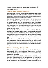 Tả cảnh sinh hoạt gia đình chọn lọc hay nhất Văn mẫu lớp 6