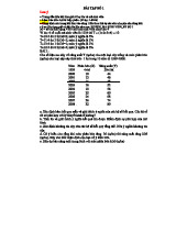 Bài Tập Hàm Hồi Quy Tuyến Tính - Môn Kinh Tế 2023