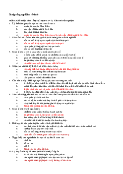 Bài tập trắc nghiệm ôn tập môn Kinh tế vi mô có đáp án