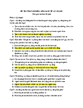 Đề thi trắc nghiệm môn học - Kết cấu Xây dựng | Trường Đại học Kiến trúc Hà Nội