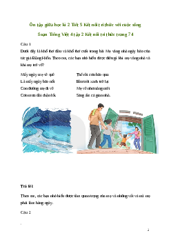 Soạn bài Ôn tập giữa học kì 2 Tiết 5 | Kết nối tri thức