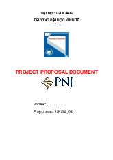 45K212 02-Project-proposal-3 - Môn quản trị học - Đại Học Kinh Tế - Đại học Đà Nẵng