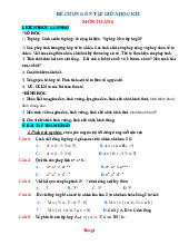 Đề Cương Ôn Thi Giữa Học Kì 1 Môn Toán 6 Năm Học 2025-2026