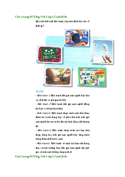 Giải SGK môn Tiếng việt 2 - Bài 29: Giữ lấy màu xanh(1)| Cánh diều