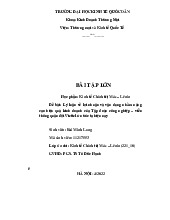 Tiểu luận môn Kinh tế chính trị Mac Lênin  - trường đại học kinh tế Quốc dân.