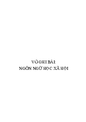 Dẫn luận ngôn ngữ và Ngữ âm học tiếng Việt | Đại học Sư Phạm Hà Nội