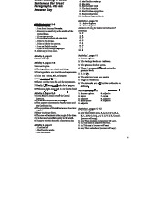 Great Writing 1: Answer Key for Sentences & Paragraphs