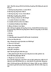 Câu hỏi trắc nghiệm môn Kinh tế văn hóa xã hội ASEAN | Trường Đại học Văn Hiến