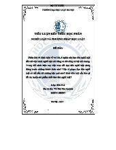 NL-PPHL-DDCT08 - Tiểu luận: Đạo đức nghề luật và thách thức hiện tại