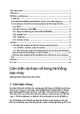 Cảm biến đa tham số trong hệ thống báo cháy môn Công nghệ cảm biến | Trường Đại học Sư phạm Kỹ thuật Thành phố Hồ Chí Minh