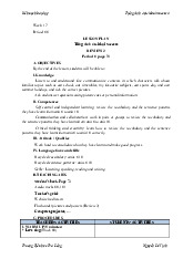 Giáo án ôn tập môn Tiếng anh lớp 4 | Bộ sách Global Success | Tiểu học ( Chương trình mới)