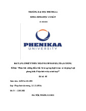 Phân tích những điểm tiến bộ của pháp luật tư sản so với pháp luật phong kiến. Phân tích ví dụ minh họa? | Bài tập lớn kết thúc học phần Pháp luật đại cương