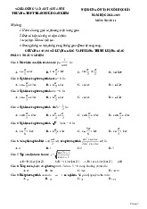 Ôn tập cuối kì 1 Toán 11 năm 2024 – 2025 trường THPT Trần Phú – Hà Nội