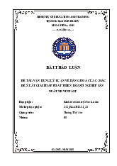 Vận Dụng Lý Luận Hàng Hóa Để Phát Triển Doanh Nghiệp VinFast | Bài thảo luận kinh tế chính trị